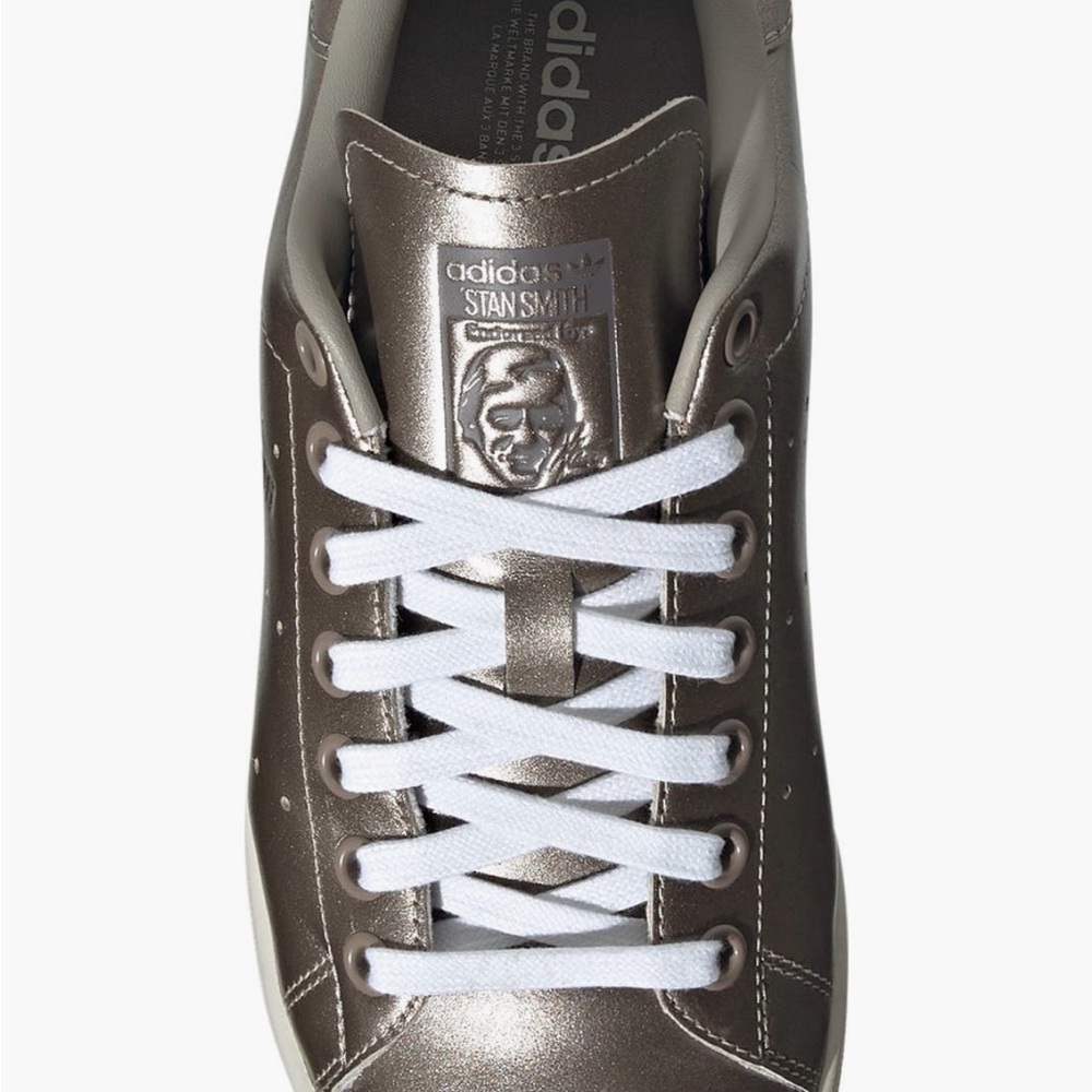 Adidas Bronze and White Stan Smiths.
